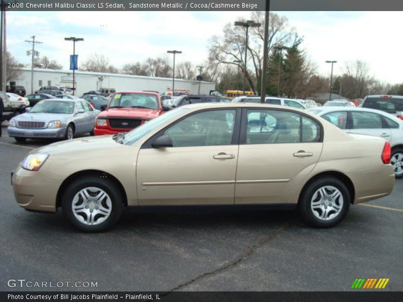 Sandstone Metallic / Cocoa/Cashmere Beige 2008 Chevrolet Malibu Classic LS Sedan