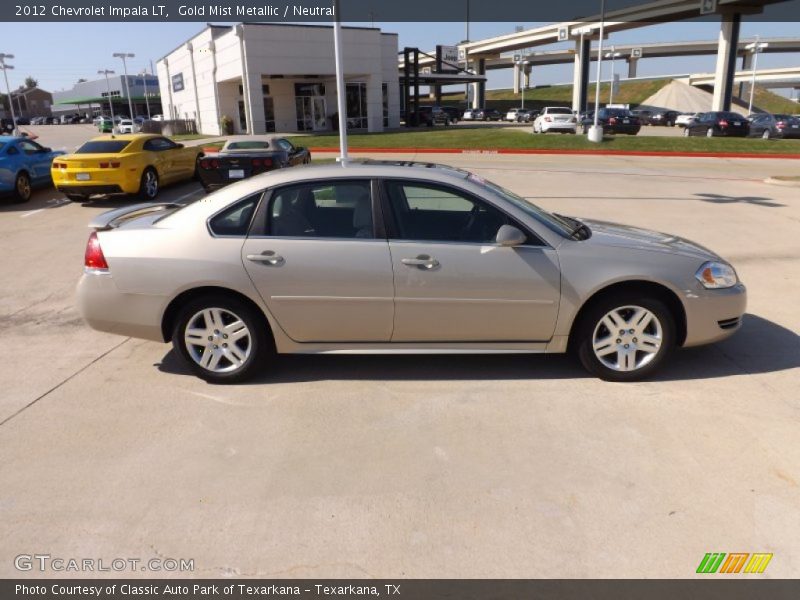 Gold Mist Metallic / Neutral 2012 Chevrolet Impala LT