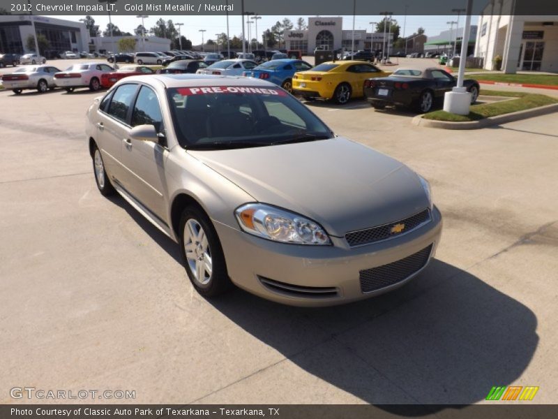 Gold Mist Metallic / Neutral 2012 Chevrolet Impala LT