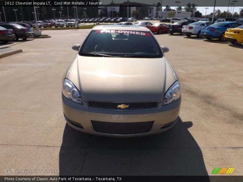 Gold Mist Metallic / Neutral 2012 Chevrolet Impala LT