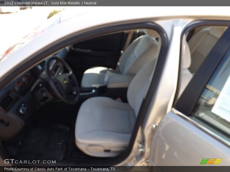 Gold Mist Metallic / Neutral 2012 Chevrolet Impala LT