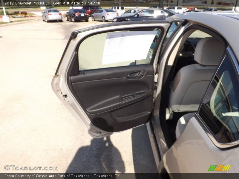 Gold Mist Metallic / Neutral 2012 Chevrolet Impala LT