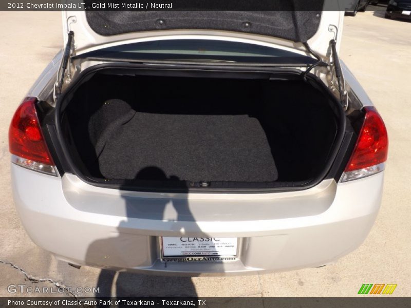 Gold Mist Metallic / Neutral 2012 Chevrolet Impala LT