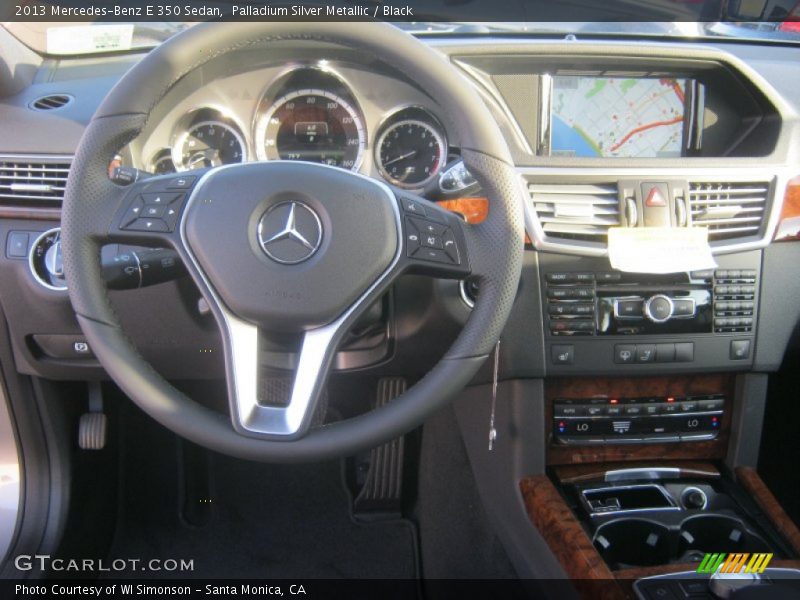Palladium Silver Metallic / Black 2013 Mercedes-Benz E 350 Sedan