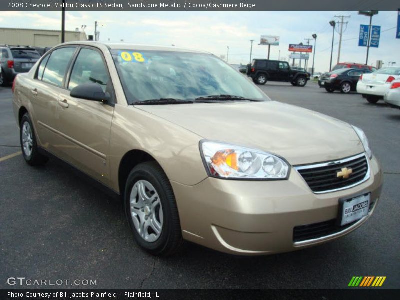 Sandstone Metallic / Cocoa/Cashmere Beige 2008 Chevrolet Malibu Classic LS Sedan