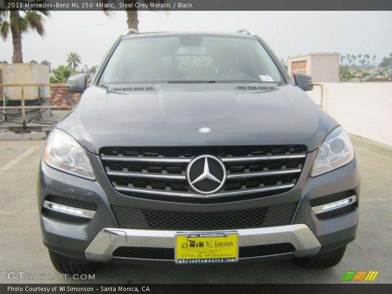 Steel Grey Metallic / Black 2013 Mercedes-Benz ML 350 4Matic