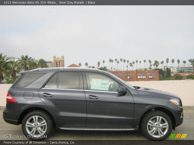 Steel Grey Metallic / Black 2013 Mercedes-Benz ML 350 4Matic
