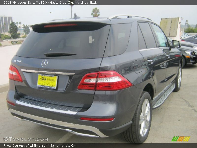 Steel Grey Metallic / Black 2013 Mercedes-Benz ML 350 4Matic