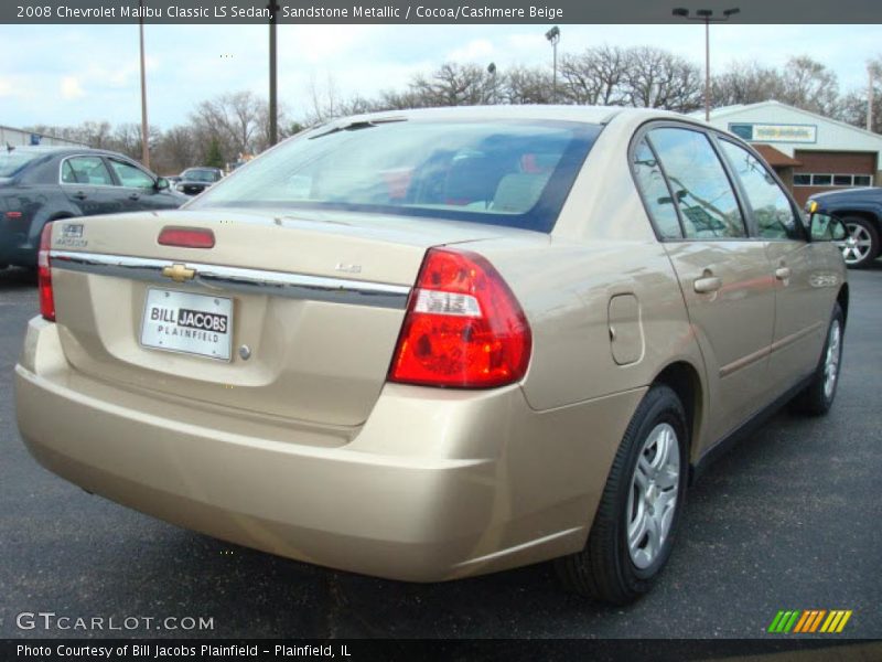 Sandstone Metallic / Cocoa/Cashmere Beige 2008 Chevrolet Malibu Classic LS Sedan