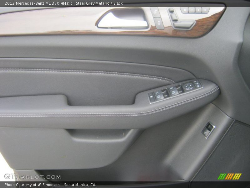 Steel Grey Metallic / Black 2013 Mercedes-Benz ML 350 4Matic