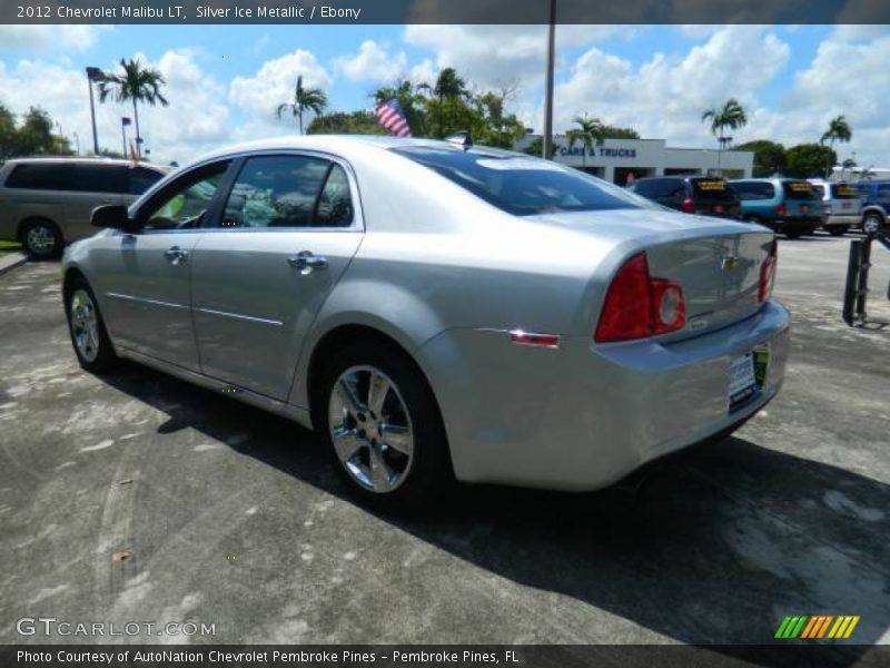 Silver Ice Metallic / Ebony 2012 Chevrolet Malibu LT
