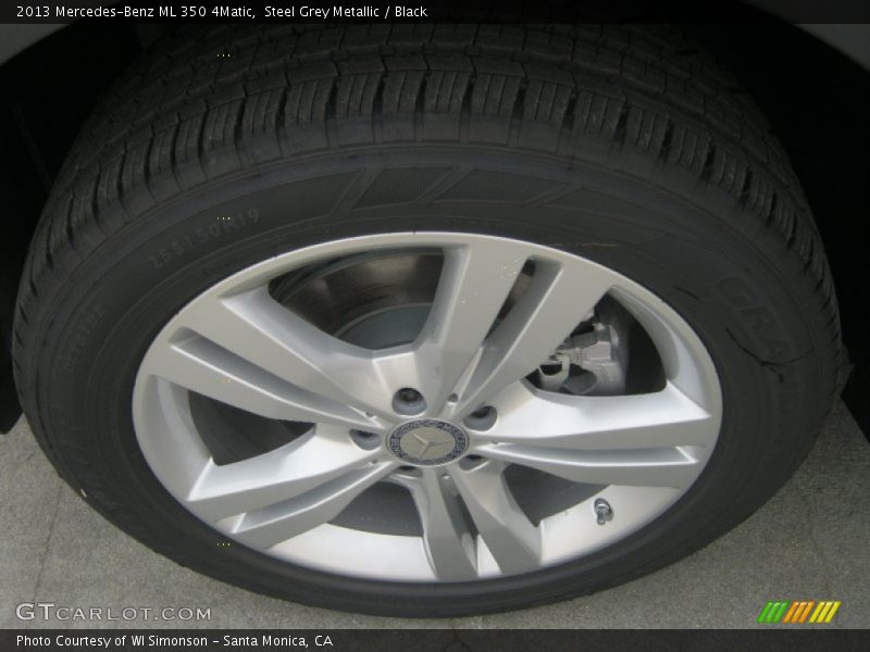 Steel Grey Metallic / Black 2013 Mercedes-Benz ML 350 4Matic