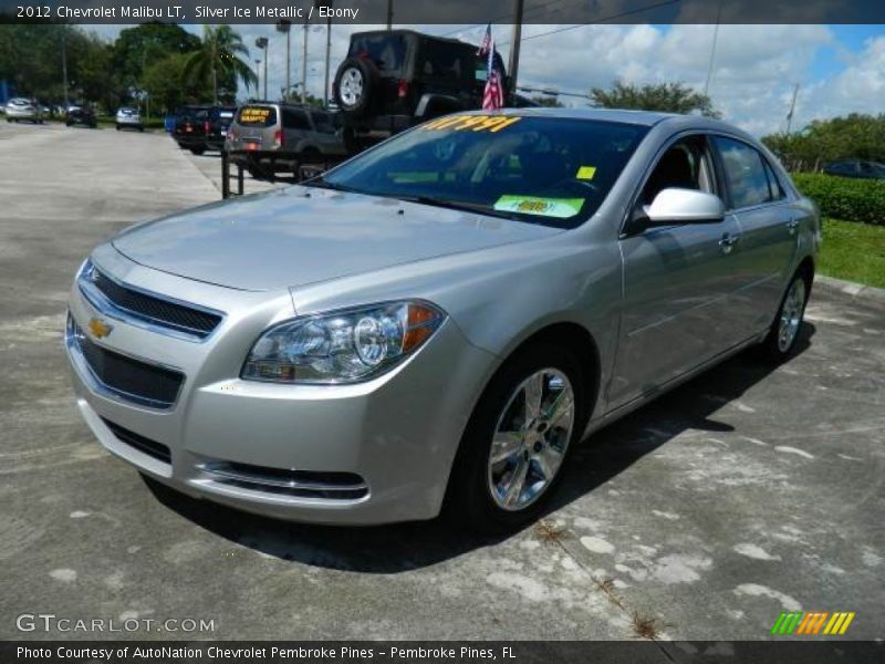 Silver Ice Metallic / Ebony 2012 Chevrolet Malibu LT