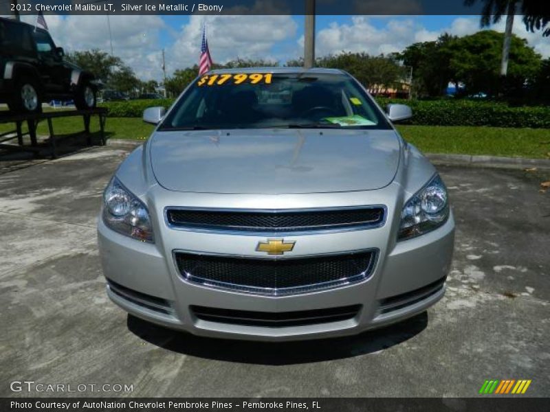 Silver Ice Metallic / Ebony 2012 Chevrolet Malibu LT