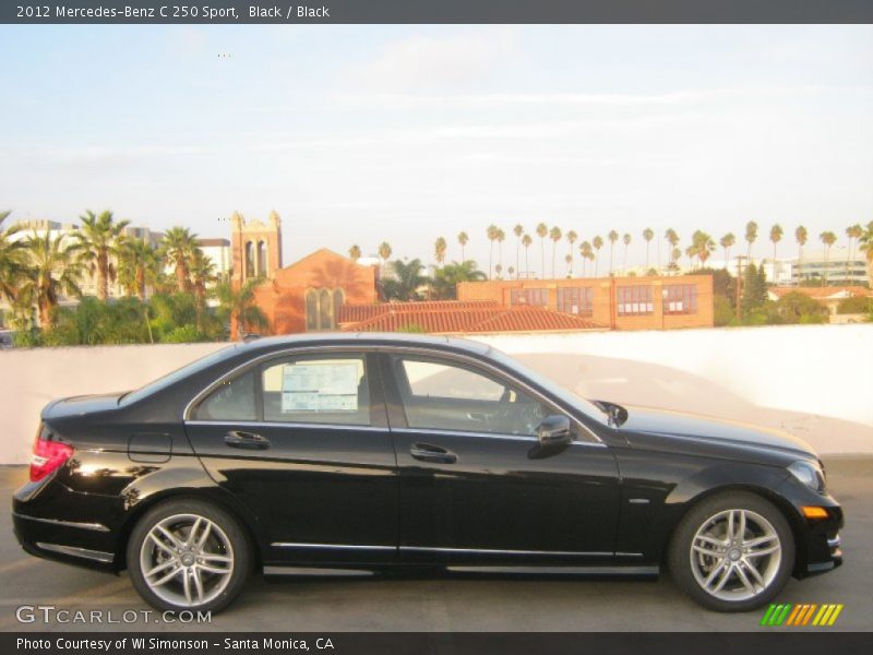 Black / Black 2012 Mercedes-Benz C 250 Sport