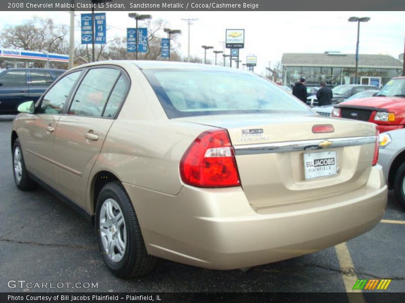 Sandstone Metallic / Cocoa/Cashmere Beige 2008 Chevrolet Malibu Classic LS Sedan