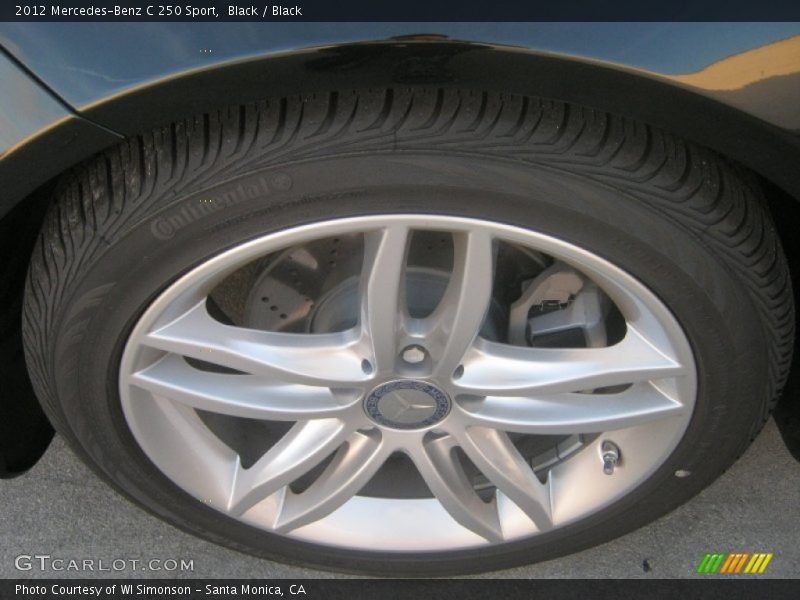 Black / Black 2012 Mercedes-Benz C 250 Sport