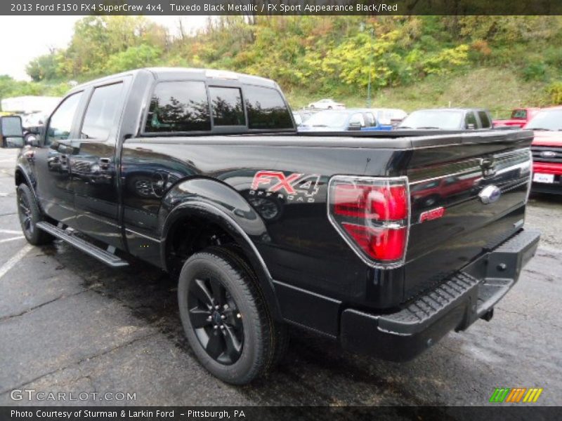 Tuxedo Black Metallic / FX Sport Appearance Black/Red 2013 Ford F150 FX4 SuperCrew 4x4