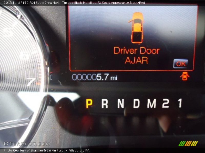 Tuxedo Black Metallic / FX Sport Appearance Black/Red 2013 Ford F150 FX4 SuperCrew 4x4