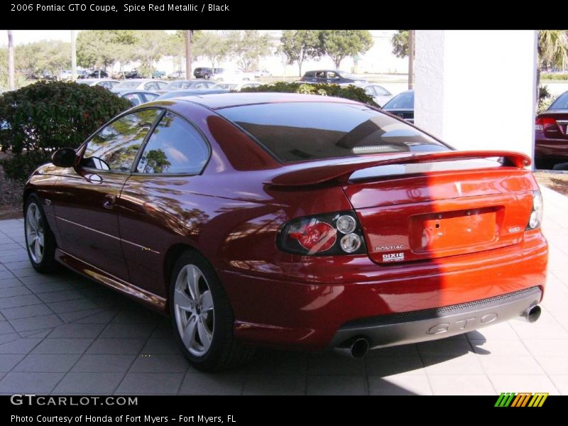 Spice Red Metallic / Black 2006 Pontiac GTO Coupe