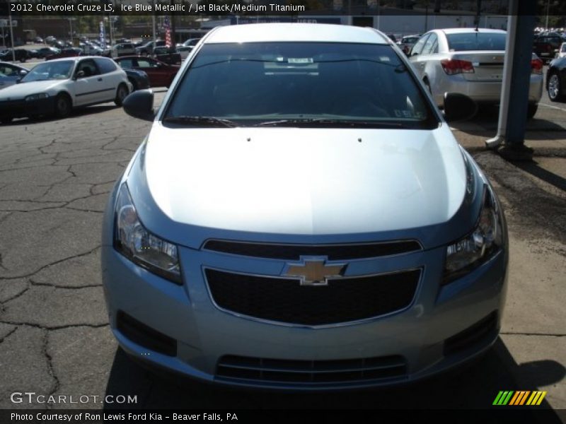 Ice Blue Metallic / Jet Black/Medium Titanium 2012 Chevrolet Cruze LS