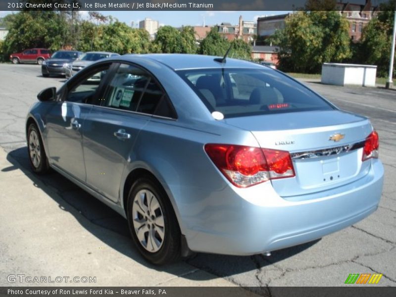 Ice Blue Metallic / Jet Black/Medium Titanium 2012 Chevrolet Cruze LS