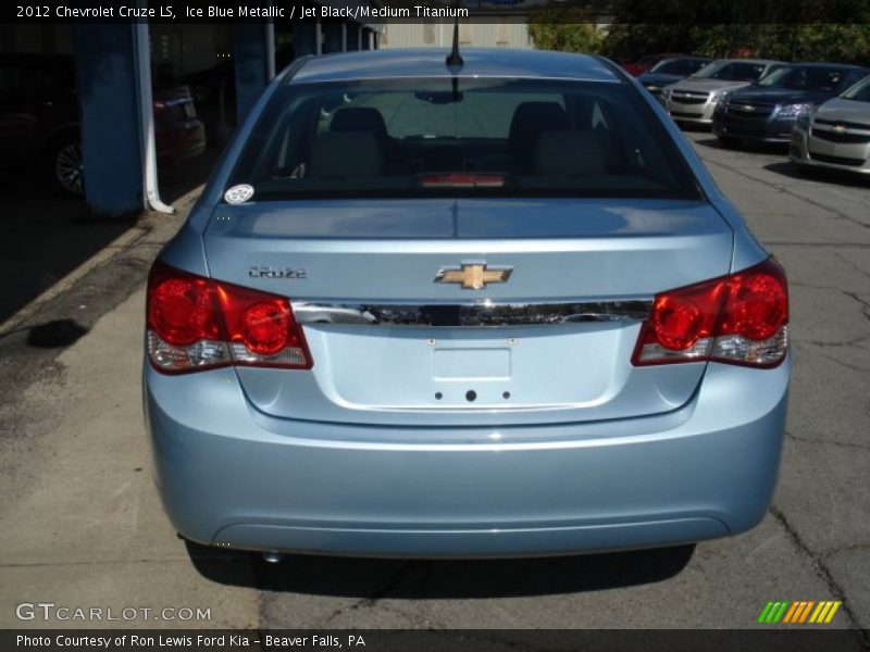 Ice Blue Metallic / Jet Black/Medium Titanium 2012 Chevrolet Cruze LS