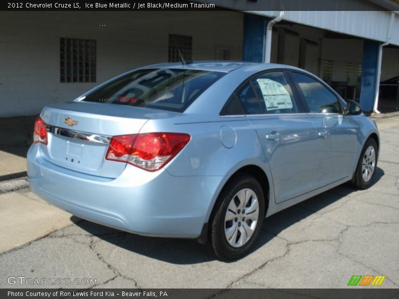 Ice Blue Metallic / Jet Black/Medium Titanium 2012 Chevrolet Cruze LS