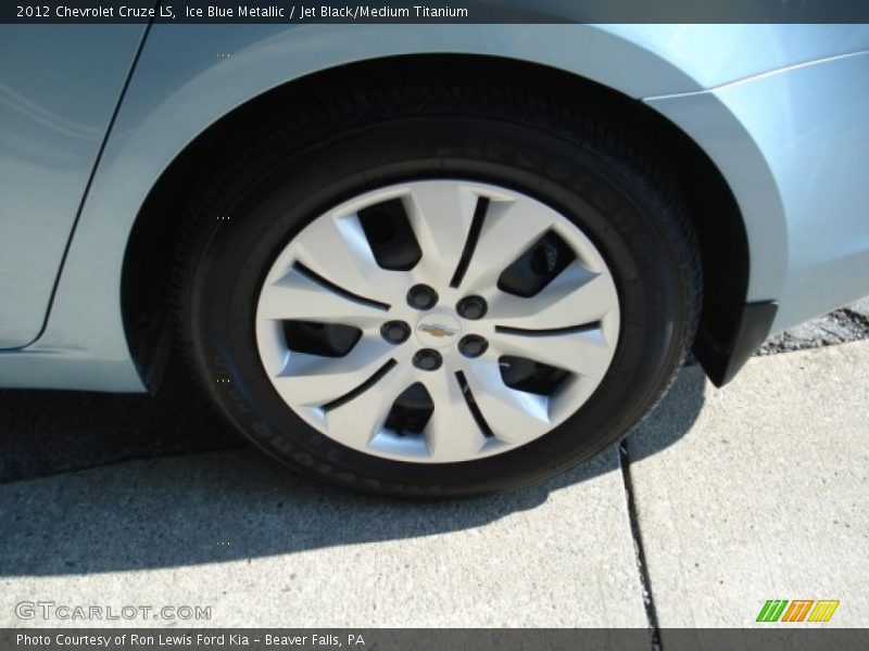 Ice Blue Metallic / Jet Black/Medium Titanium 2012 Chevrolet Cruze LS