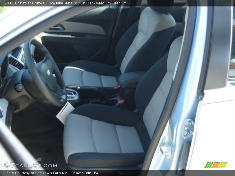 Ice Blue Metallic / Jet Black/Medium Titanium 2012 Chevrolet Cruze LS