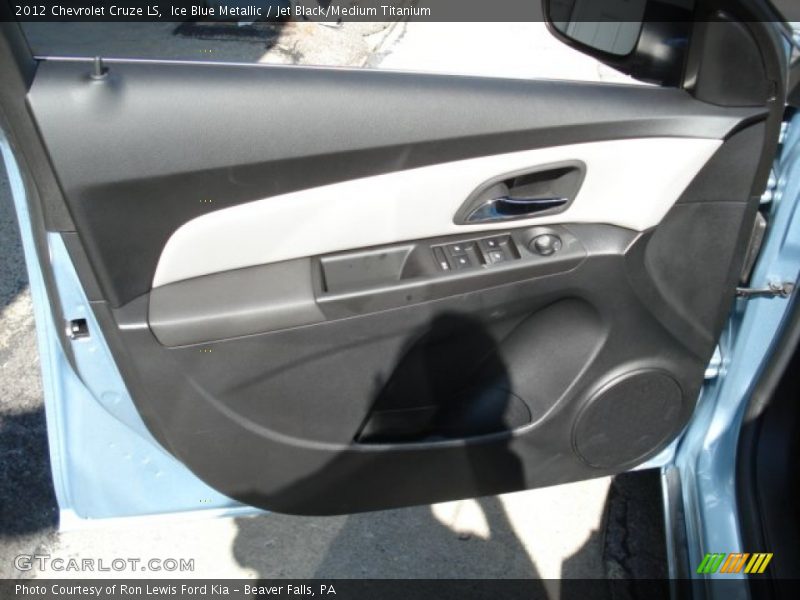 Ice Blue Metallic / Jet Black/Medium Titanium 2012 Chevrolet Cruze LS