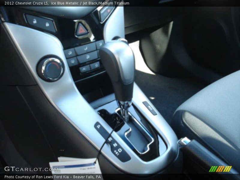 Ice Blue Metallic / Jet Black/Medium Titanium 2012 Chevrolet Cruze LS