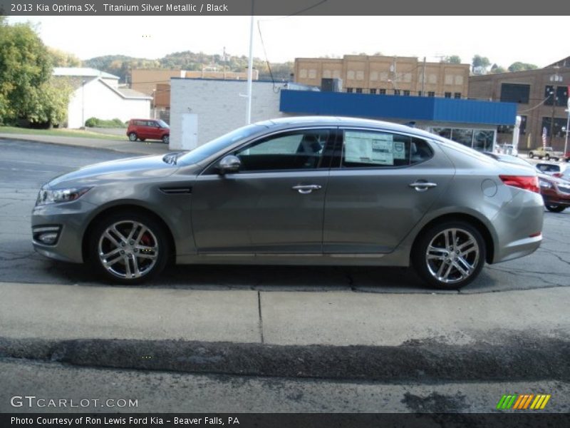 Titanium Silver Metallic / Black 2013 Kia Optima SX