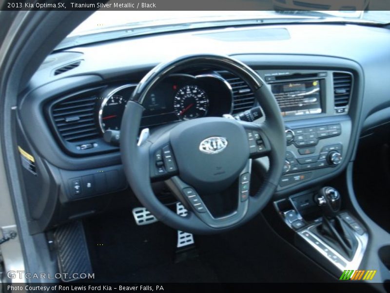 Titanium Silver Metallic / Black 2013 Kia Optima SX