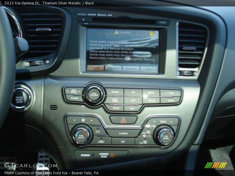 Titanium Silver Metallic / Black 2013 Kia Optima SX