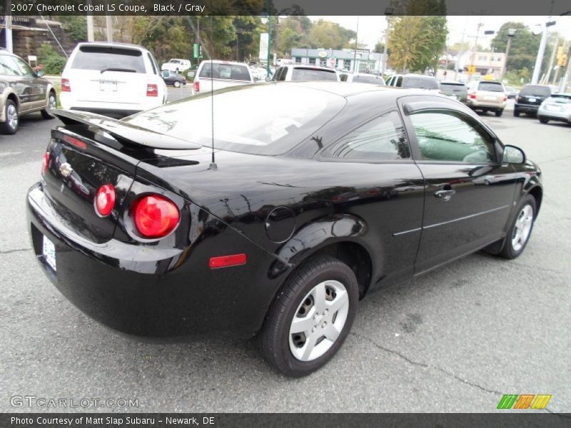 Black / Gray 2007 Chevrolet Cobalt LS Coupe