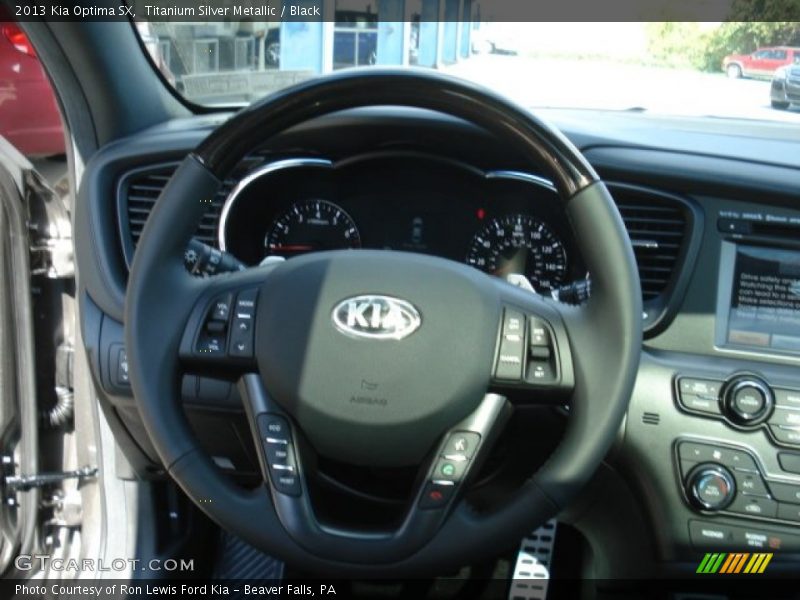Titanium Silver Metallic / Black 2013 Kia Optima SX