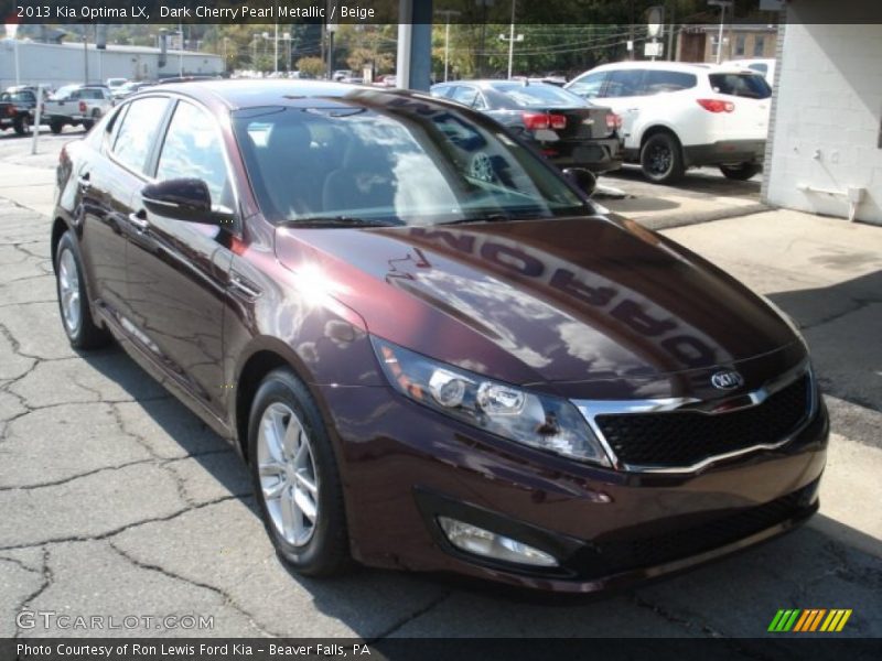 Dark Cherry Pearl Metallic / Beige 2013 Kia Optima LX