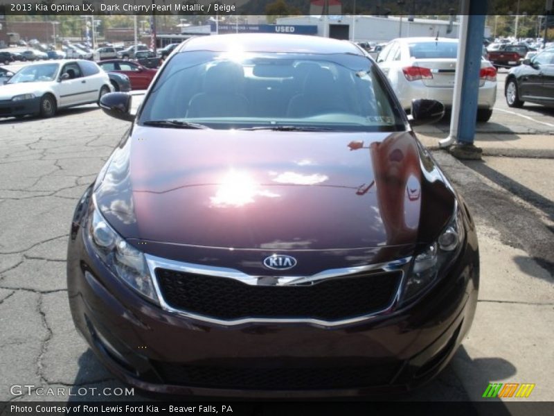 Dark Cherry Pearl Metallic / Beige 2013 Kia Optima LX