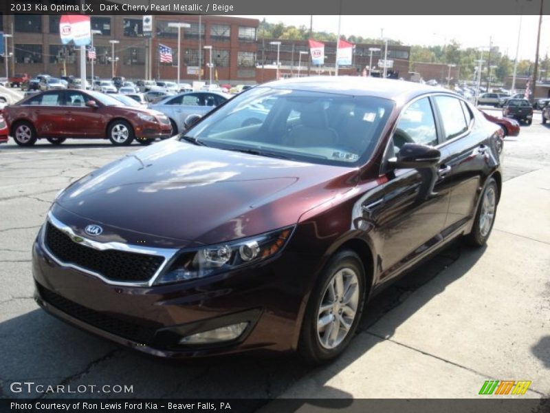 Dark Cherry Pearl Metallic / Beige 2013 Kia Optima LX