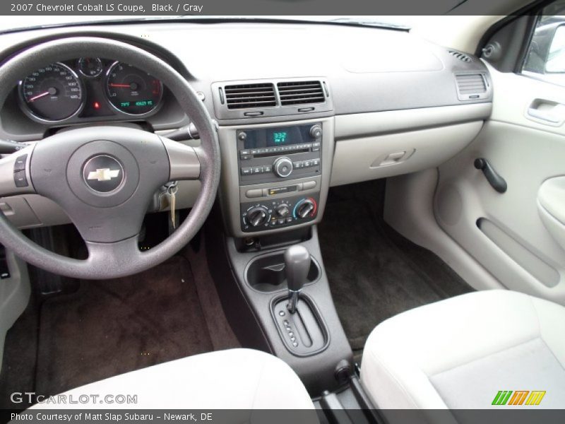 Black / Gray 2007 Chevrolet Cobalt LS Coupe