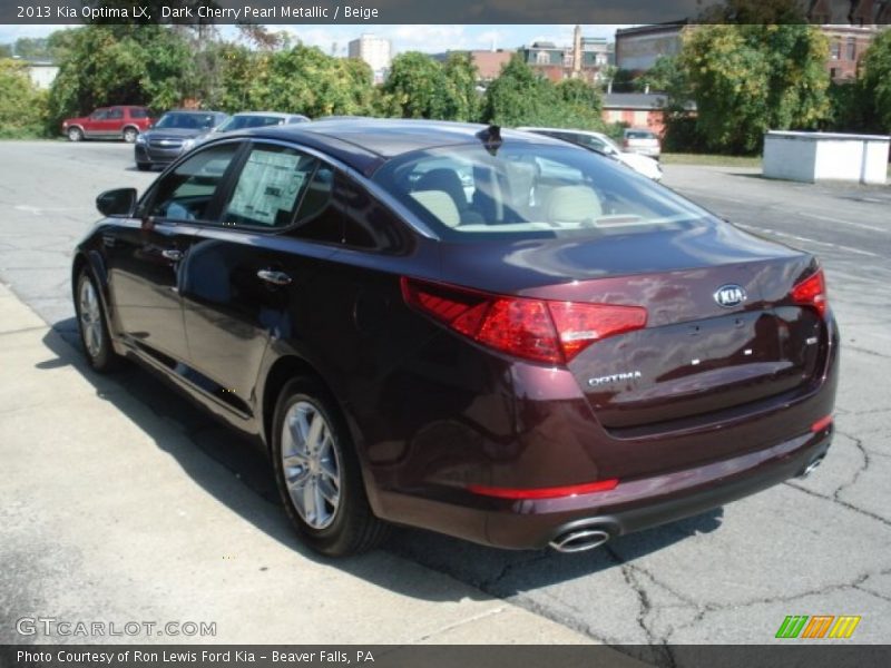 Dark Cherry Pearl Metallic / Beige 2013 Kia Optima LX