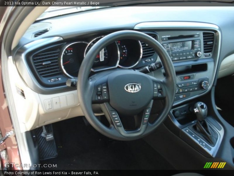 Dark Cherry Pearl Metallic / Beige 2013 Kia Optima LX