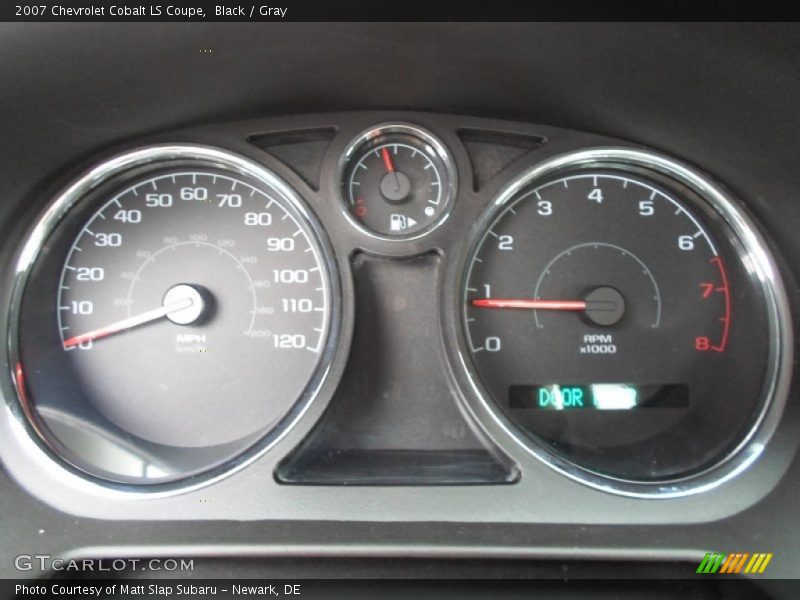 Black / Gray 2007 Chevrolet Cobalt LS Coupe