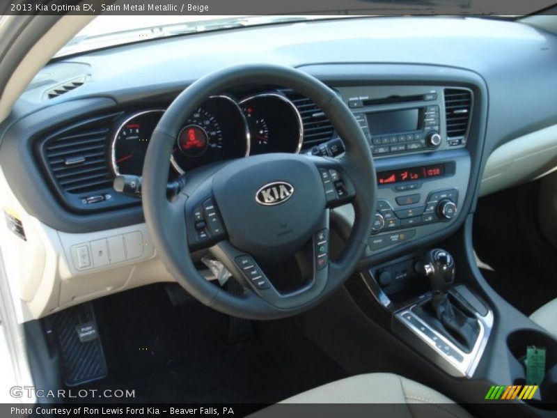 Satin Metal Metallic / Beige 2013 Kia Optima EX