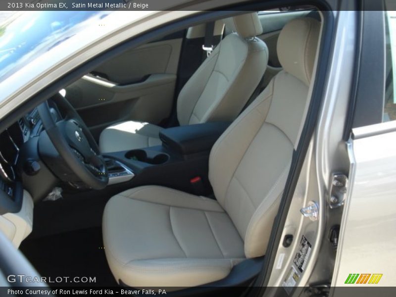 Front Seat of 2013 Optima EX