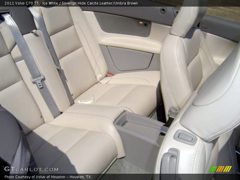 Ice White / Soverign Hide Calcite Leather/Umbra Brown 2011 Volvo C70 T5