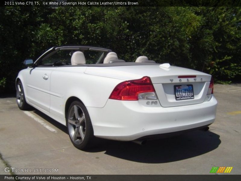 Ice White / Soverign Hide Calcite Leather/Umbra Brown 2011 Volvo C70 T5