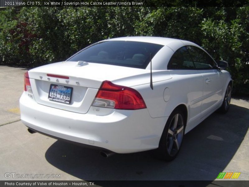 Ice White / Soverign Hide Calcite Leather/Umbra Brown 2011 Volvo C70 T5