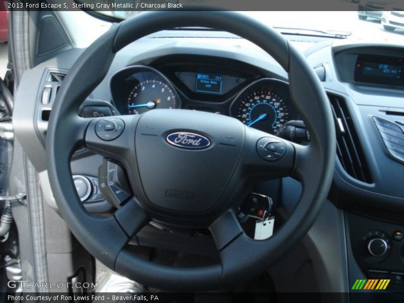 Sterling Gray Metallic / Charcoal Black 2013 Ford Escape S